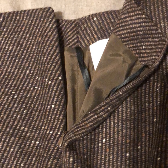 Gunex by Bruno Cucinelli new 42 6 wool textured skirt lined - Picture 2 of 8